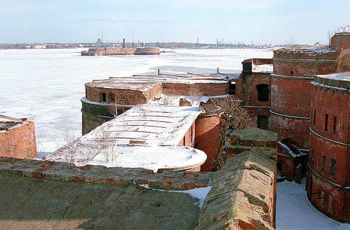 View to Kronshtadt city - Fort Alexander