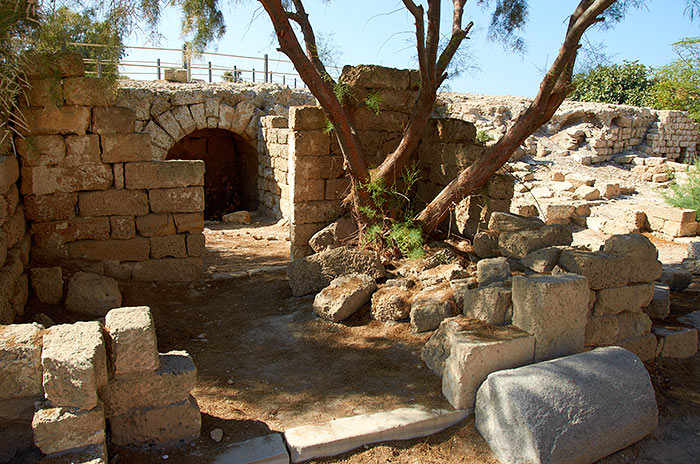 Ruins of Byzantine dwellings - Caesarea