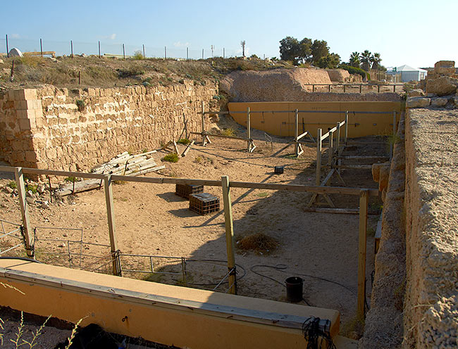 Stables in the amphitheater - Caesarea