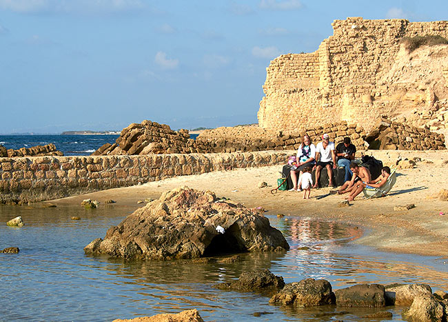 Shore at the North Pier - Caesarea