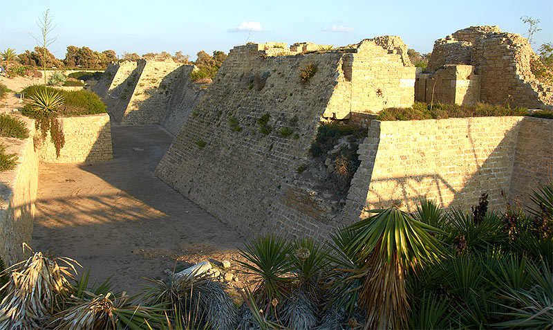 North wall gate tower - Caesarea