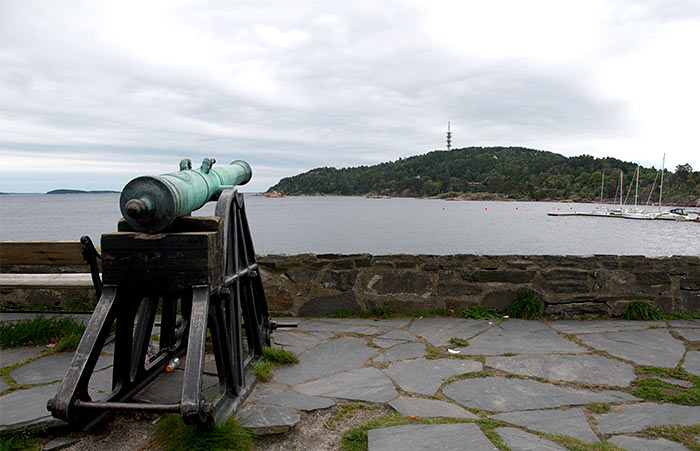 The cannons of the Christiansholm fortress - Coastal Artillery