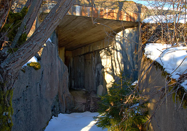 Entrance to the old bunker - Coastal Artillery