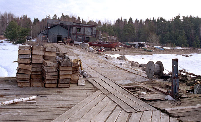 Old pier at Cape Ristiniemi - Coastal Artillery
