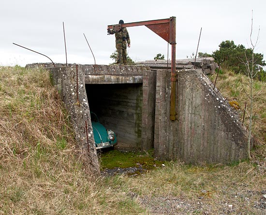 Caponier at the battery Björkume Väskinde - Gotland fortifications