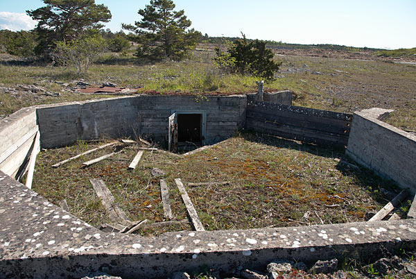 Anti aircraft gun's emplacement - Gotland fortifications