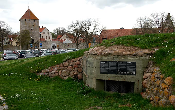 Old and new fortifications of Visby on Gotland