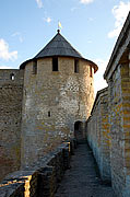 Wall and towers of Ivangorod fortress