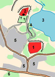 Vicinities of the fortress Izborsk