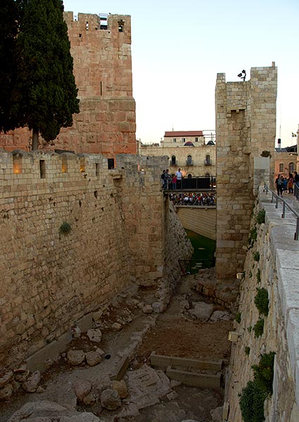Dry moat of the Citadel - Jerusalem