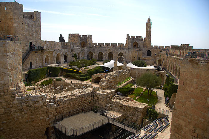 Courtyard of the Citadel - view to the west - Jerusalem