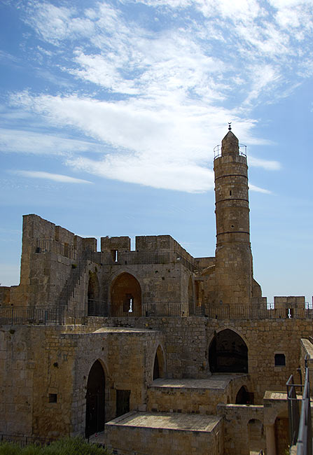 Minaret on the tower - Jerusalem