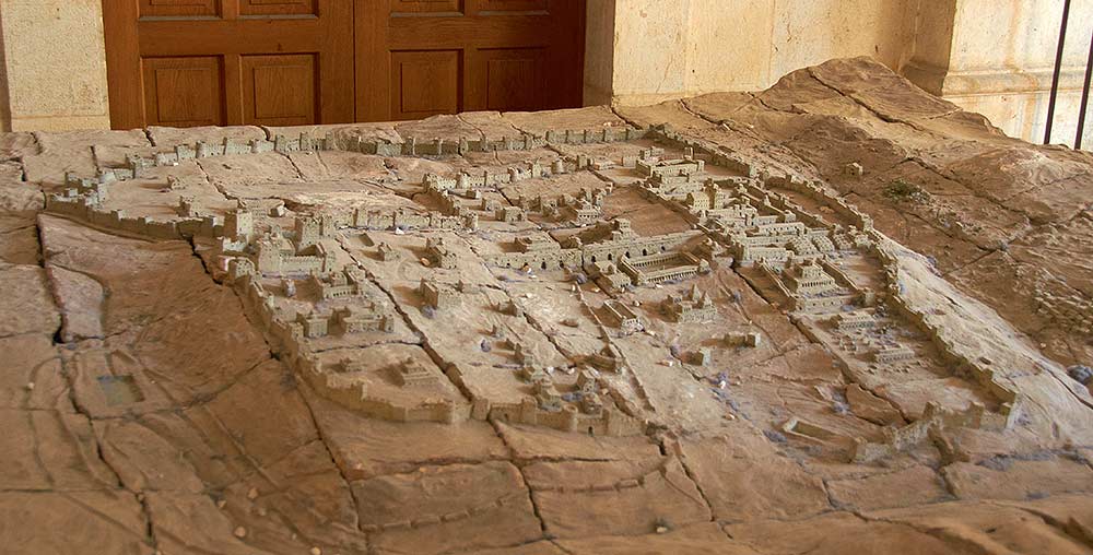 Model of the city Jerusalem in the Church of St. Stefan