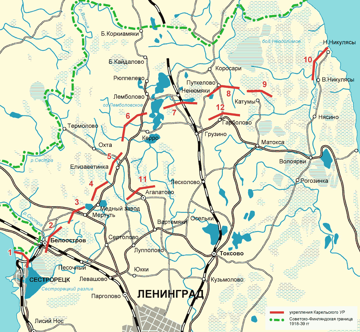 General Plan of Karelian Fortified Area (KaUR) (58 kb)