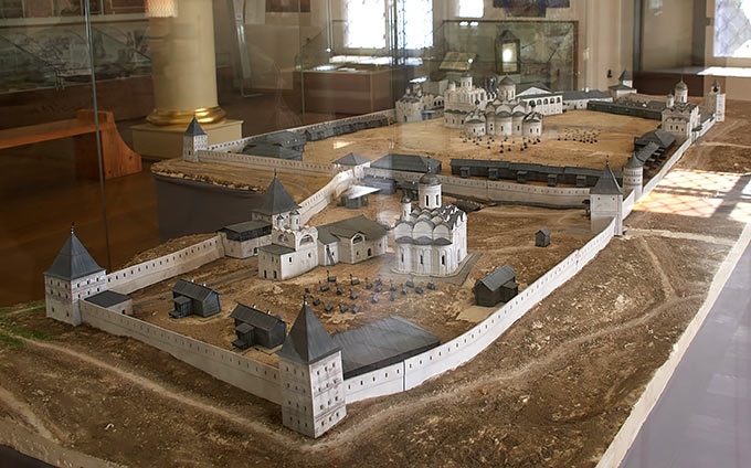 Model of the monastery in the museum