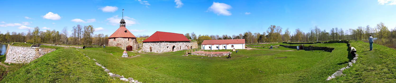 Fortress yard panorama - Kexholm