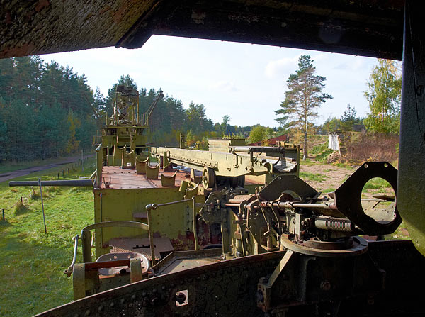 Railway guns transporters - Fort Krasnaya Gorka