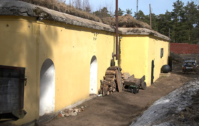 Powder magazine at fort Krasnaya Gorka