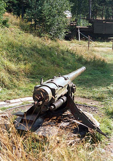 6-inches "Canet" gun - Fort Krasnaya Gorka