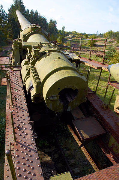 12-inch railway gun - Fort Krasnaya Gorka