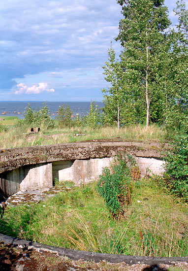 Artillery positions - Fort Krasnaya Gorka