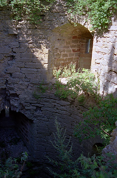 Inside Naugolnaya Tower - Koporye