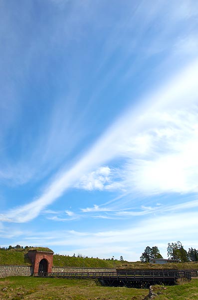 The sky above the Kyumengorod fortress