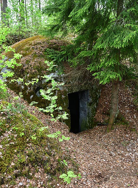 Infantry shelter in a city forest park