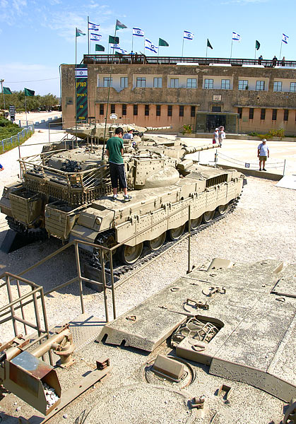 Merkava tanks - Fort Latrun