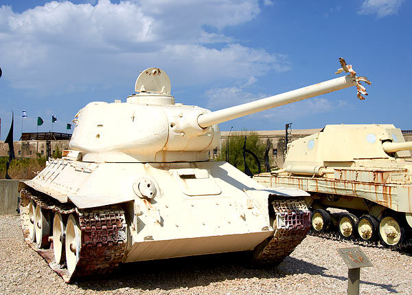 Egyptian T-34/85 tank - Fort Latrun