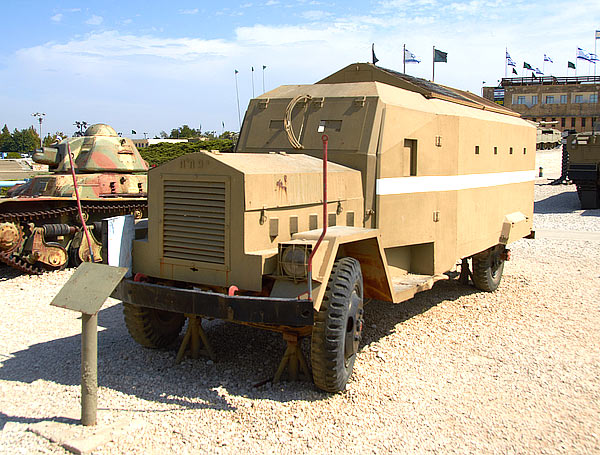 Armoured improvised truck - Fort Latrun