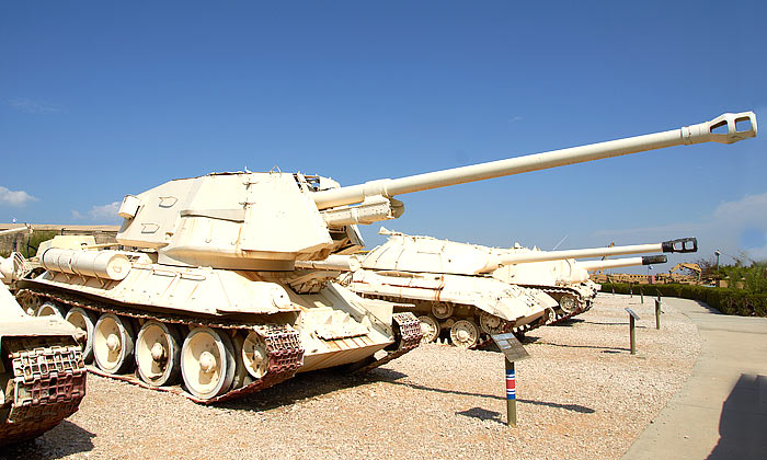 Egyptian self-propelled T-100 gun - Fort Latrun