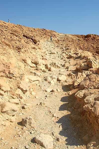 The steep climb - Masada