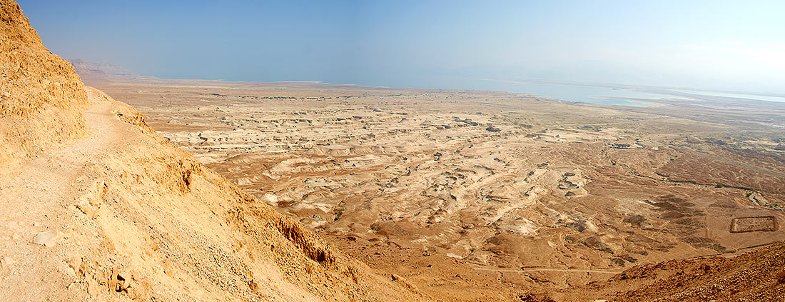 Panorama of Dead Sea - Masada