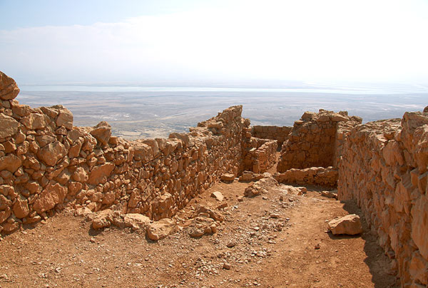 Inner place of fortress wall - Masada