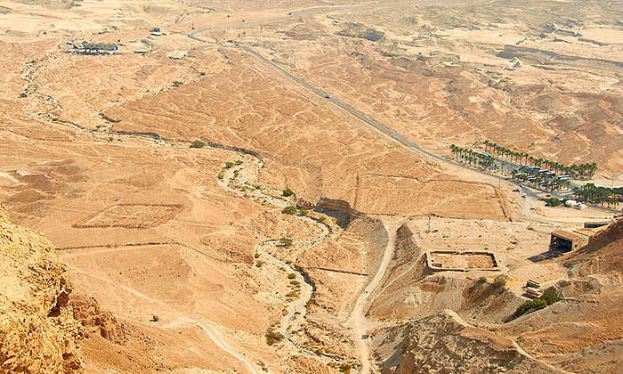 The riverbed of Masada river - Masada
