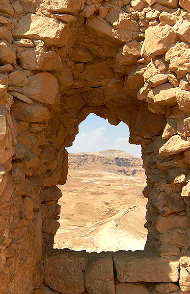 Tower embrasure - Masada