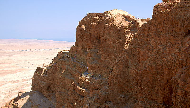 The northern tip of the plateau of Masada - Masada