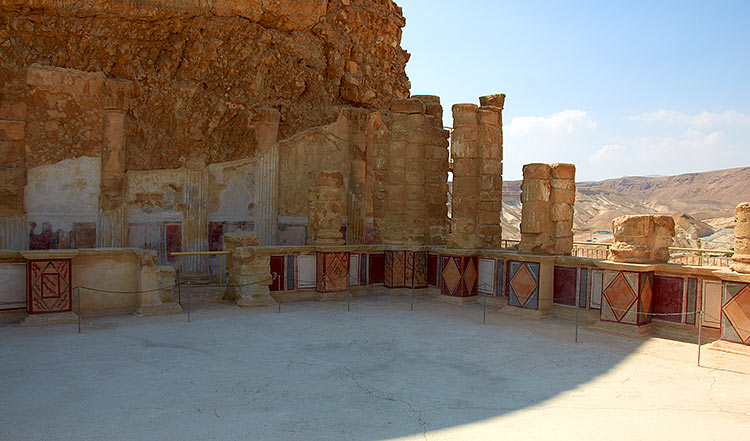 Lower level of the Northern Palace - Masada