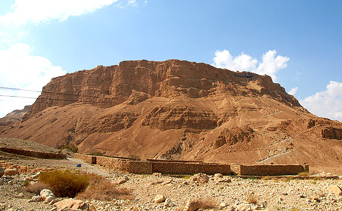 Impregnable Masada - view from the east - Masada