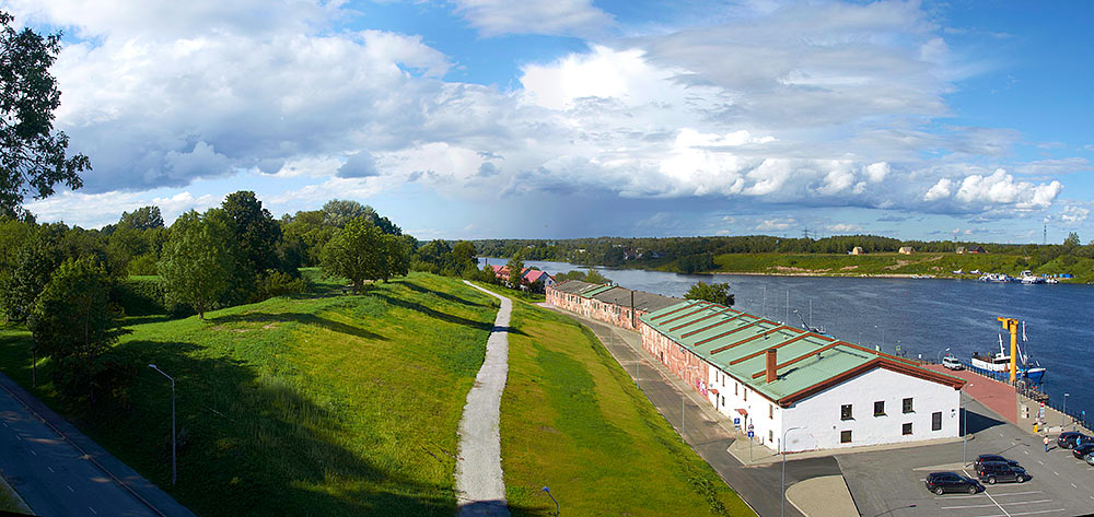 Sight from the top of Victoria bastion - Narva