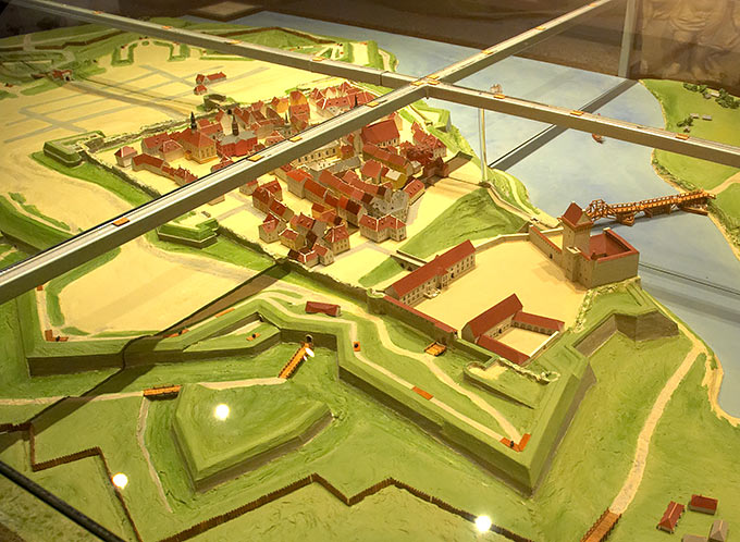 Model of Narva fortress of 18AD