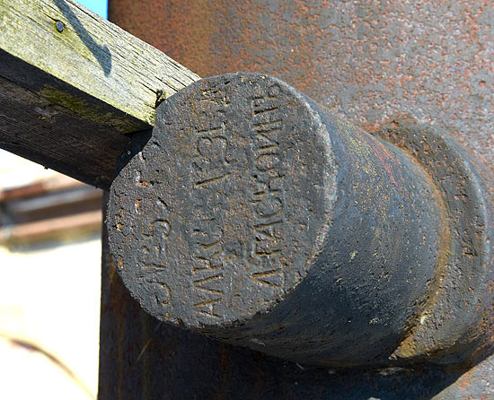 Markings on trunnions of guns - Northern Forts