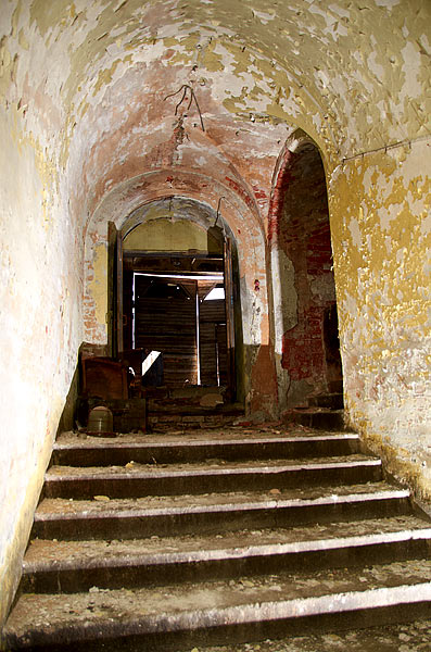 Staircase in the battery massive - Northern Forts