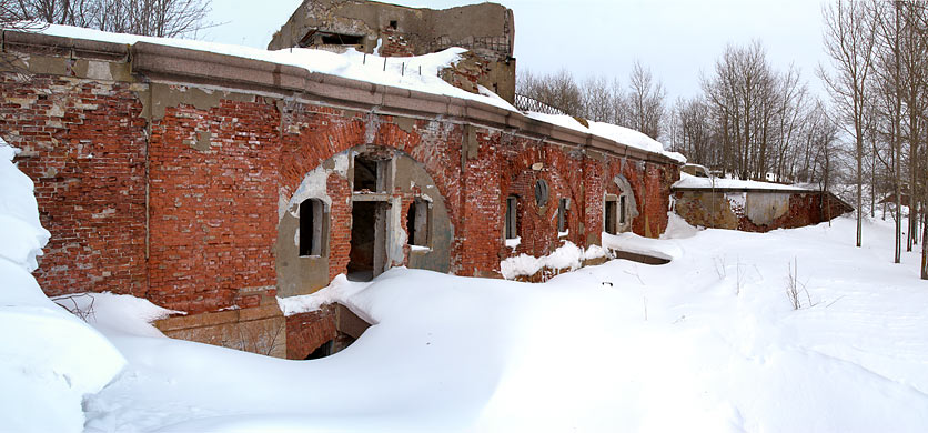 Panorama of casemated battery - Northern Forts