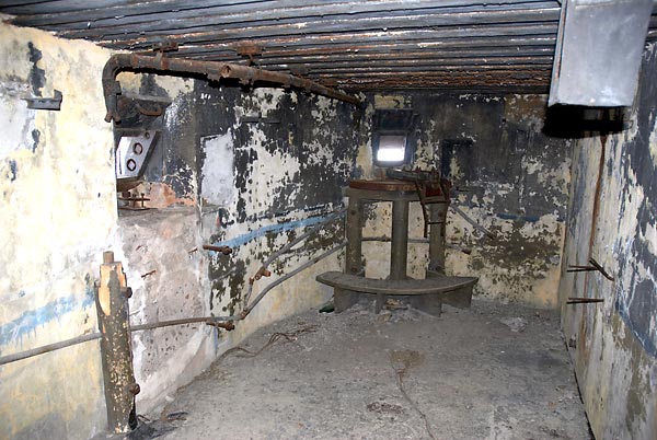 Inside the pillbox - Northern Forts