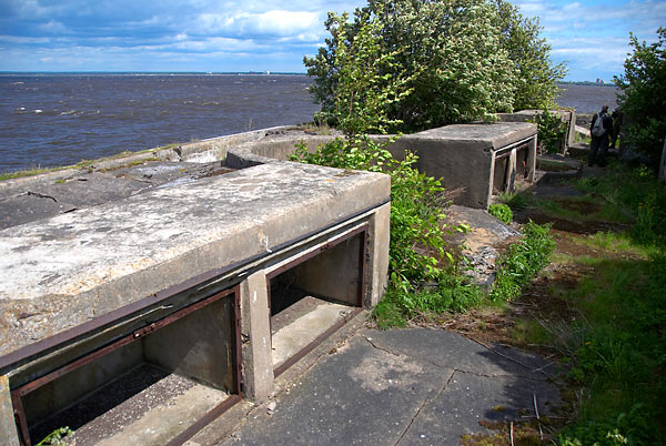 45-mm guns emplacements - Northern Forts