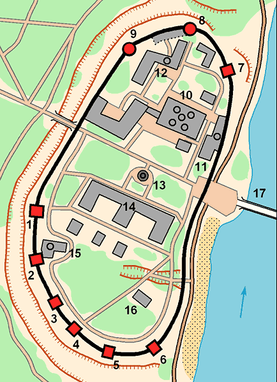 Plan of the Novgorod Kremlin.