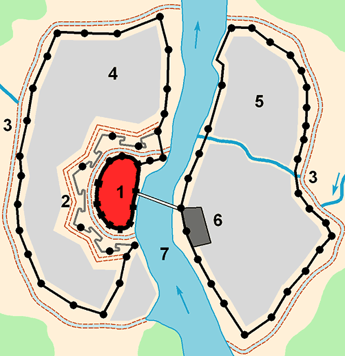 Plan of Novgorod of the 17th century