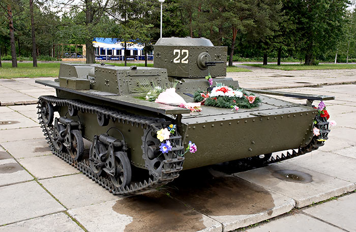 Restored T-38 tank